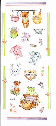Sticker bunt transparent, Baby